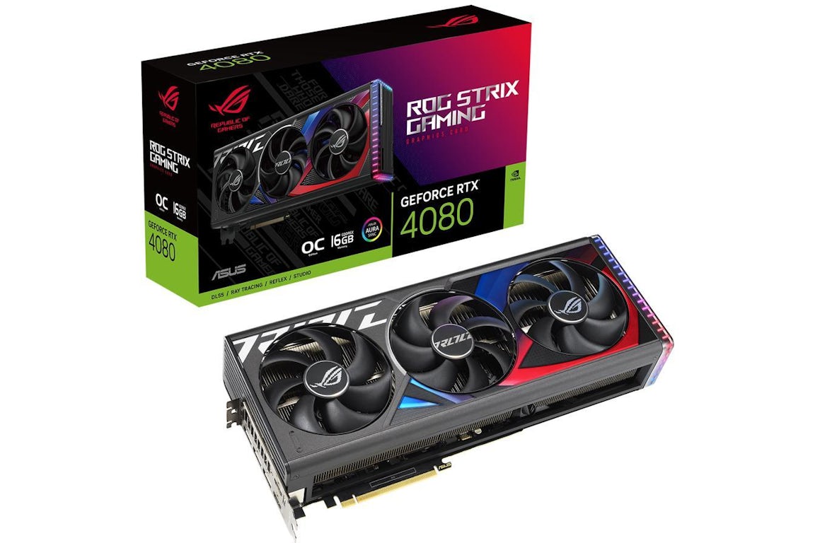 NVIDIA ASUS ROG GeForce RTX 4080 16GB OC Graphics Card ROG-STRIX ...