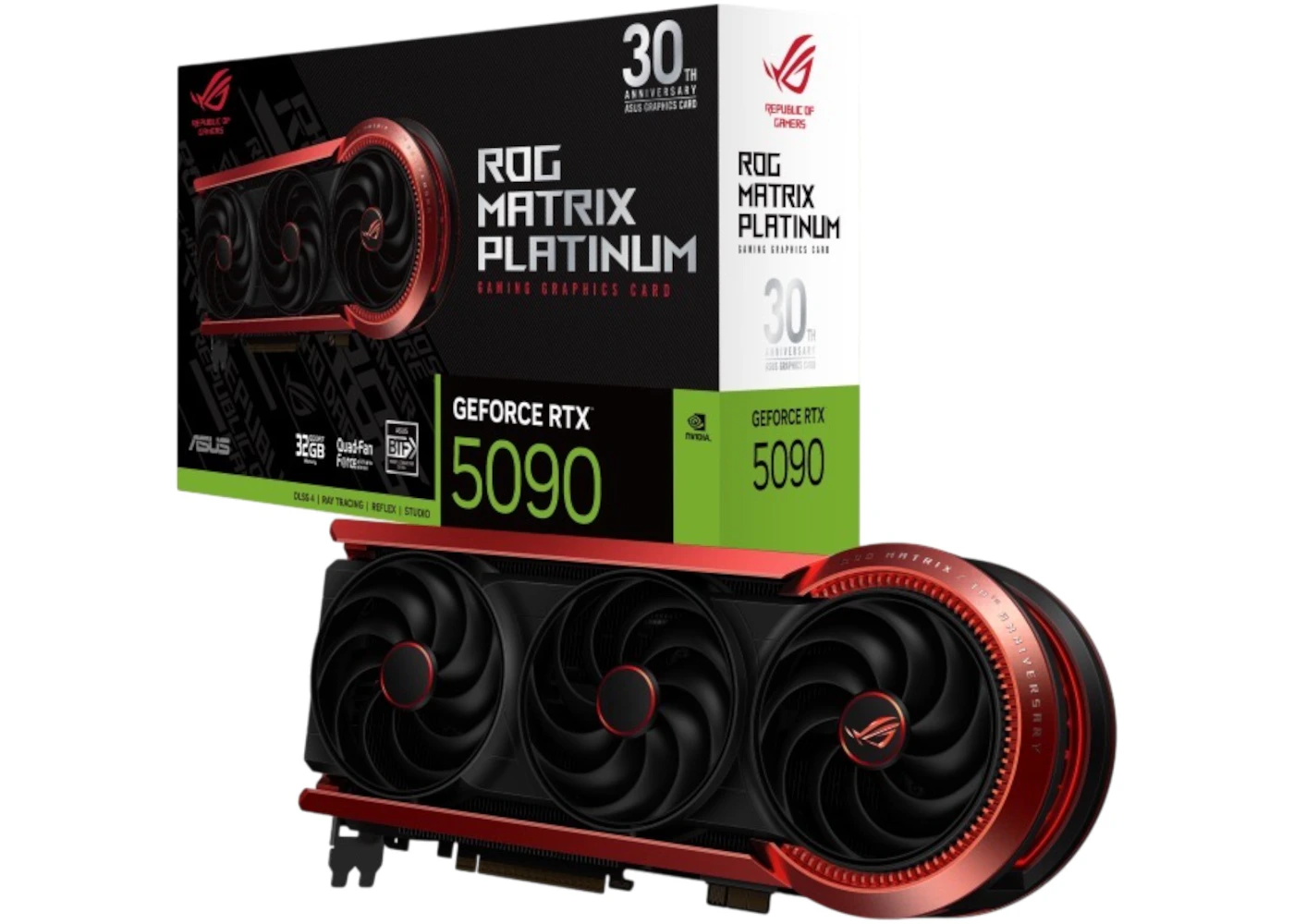 NVIDIA ASUS ROG Matrix Platinum GeForce RTX 5090 32GB 30th Anniversary ...