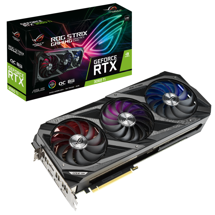 NVIDIA ASUS ROG STRIX Gaming GeForce RTX 3060 Ti 8GB OC V2 LHR Graphics  Card (ROG-STRIX-RTX3060TI-O8G-V2-GAMING) - US