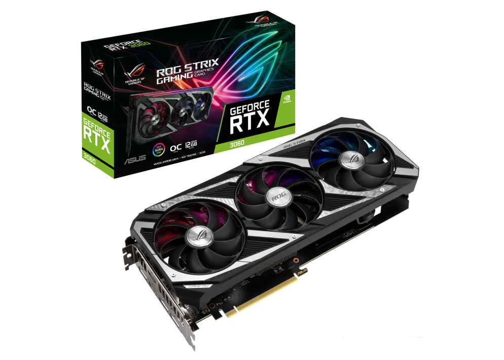 NVIDIA ASUS ROG Strix GeForce RTX 3050 8G OC Graphics Card (rog-strix -rtx3050-O8g-gaming) - GB