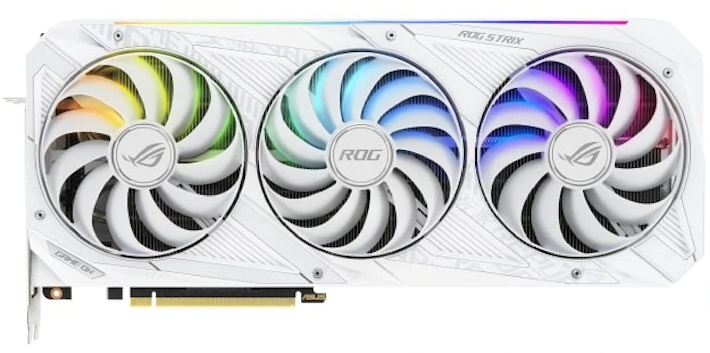 NVIDIA ASUS ROG Strix GeForce RTX 3070 V2 8GB OC LHR Graphics Card (ROG- STRIX-RTX3070-O8G-WHITE-V2) White Edition - US