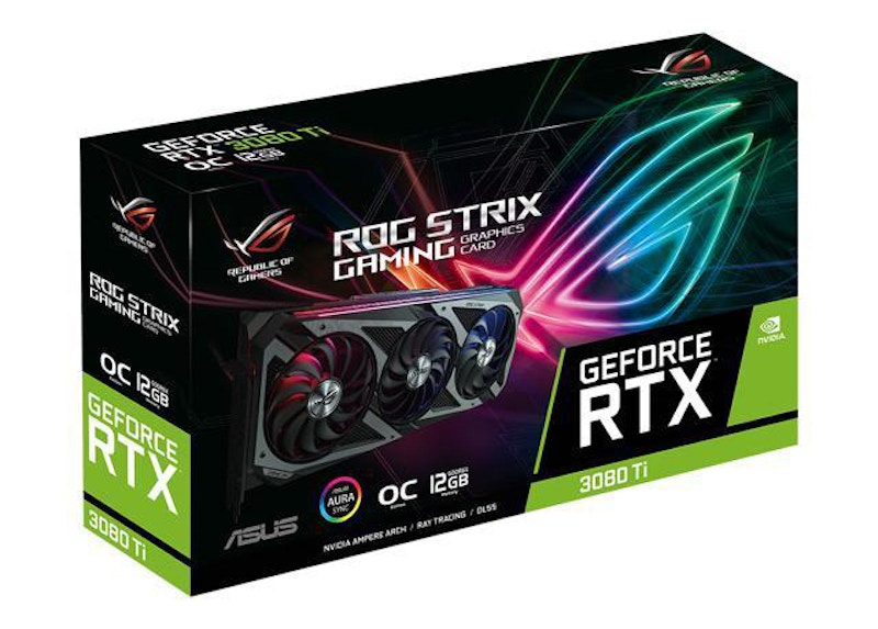 NVIDIA ASUS ROG Strix ジーフォース RTX 3080 Ti 12G OC グラフィック ...