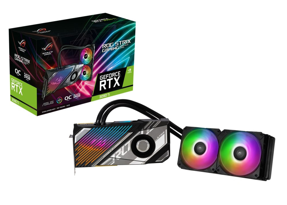 NVIDIA ASUS ROG Strix LC GeForce RTX 3090 Ti 24G OC Graphics Card