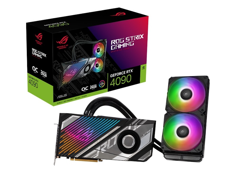 NVIDIA ASUS ROG Strix LC GeForce RTX 4090 24GB OC Graphics Card