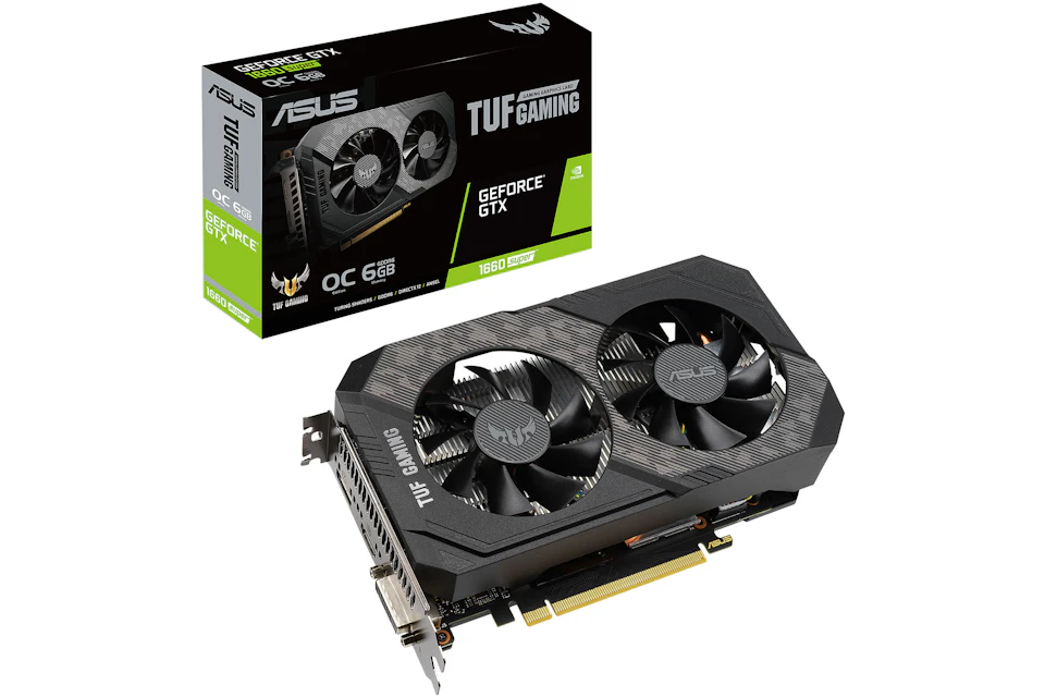 NVIDIA ASUS TUF GAMING GeForce GTX 1660 Super OC 6GB Graphics Card (TUFGTX1660SO6GGAMING)