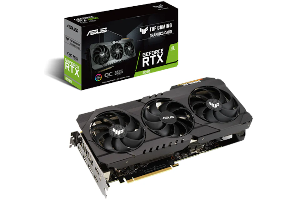 NVIDIA ASUS TUF GAMING GeForce RTX 3090 OC 24G Graphics Card (TUF-RTX3090-O24G-GAMING)