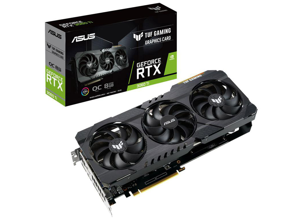 NVIDIA ASUS TUF Gaming GeForce RTX 3060 Ti 8G OC Graphics Card  (TUF-RTX3060TI-O8G-GAMING)