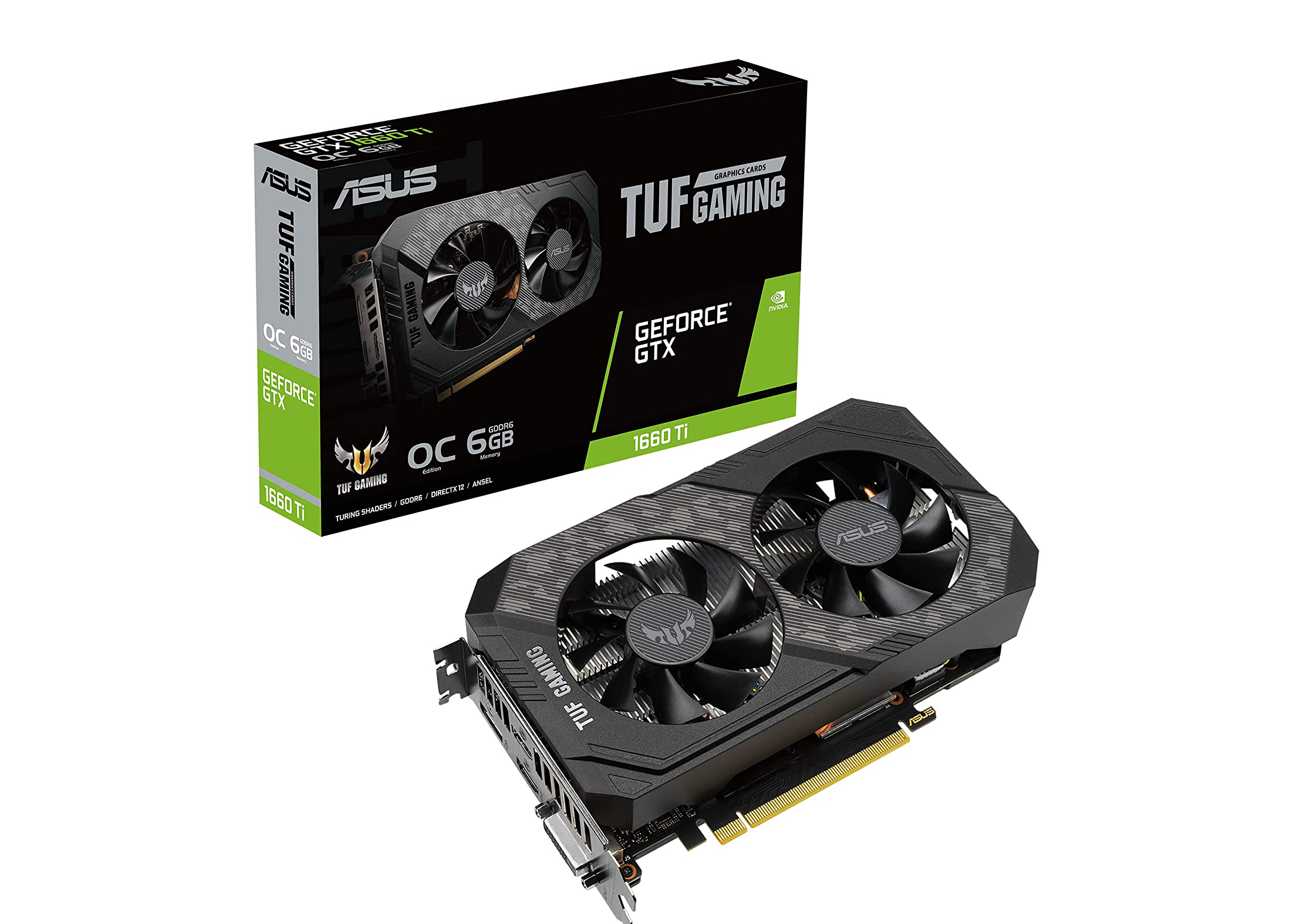 NVIDIA ASUS TUF GAMING GeForce GTX 1660 Super OC 6GB Graphics Card 