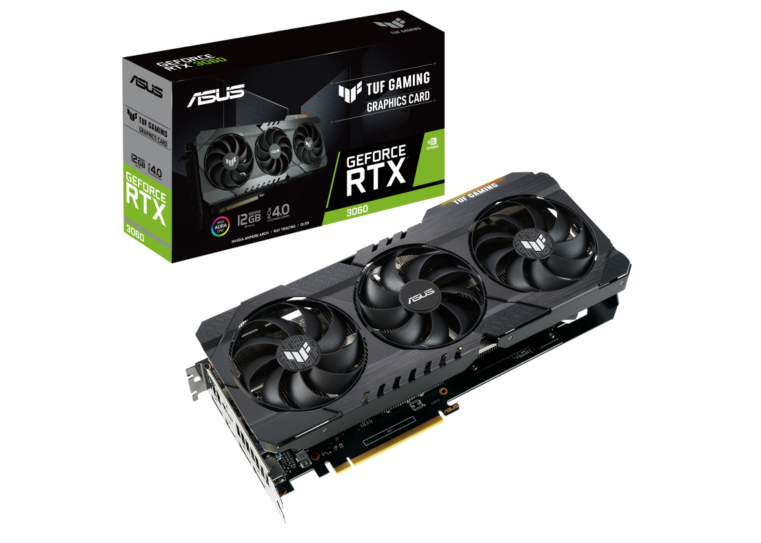 NVIDIA ASUS TUF GAMING GeForce RTX 3060 12GB Graphics Card (TUF-RTX3060-12G- GAMING) - GB