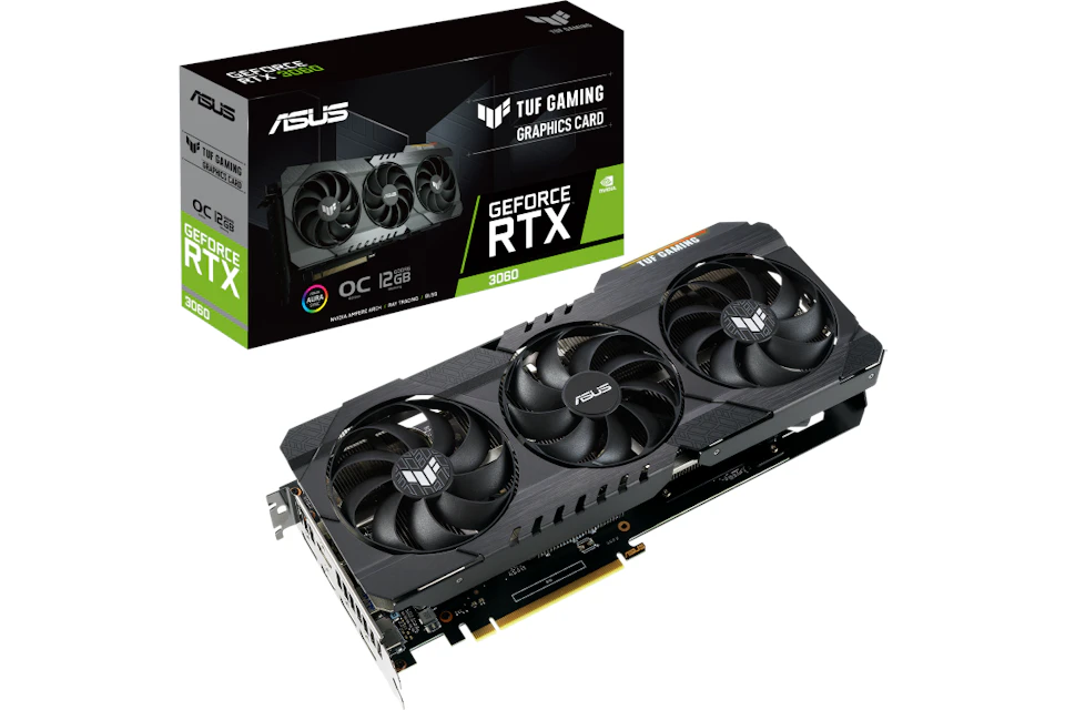 NVIDIA ASUS TUF GAMING GeForce RTX 3060 OC EDITION 12GB Graphics Card (TUF-RTX3060-O12G-GAMING)