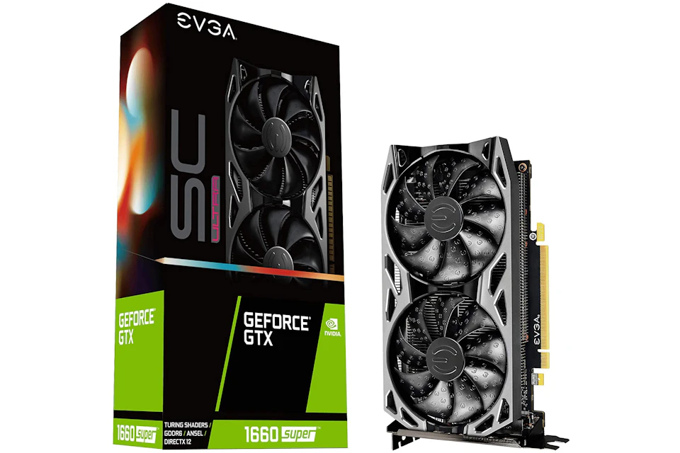 NVIDIA EVGA GeForce GTX 1660 SUPER SC Ultra 6G Graphics Card (06G-P4-1068-KR)