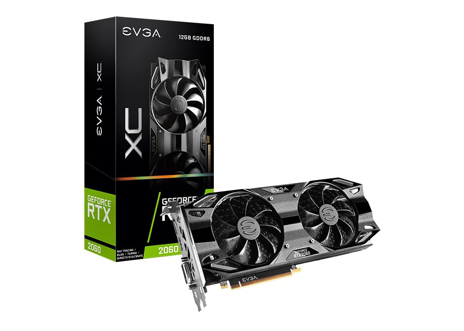 NVIDIA EVGA GeForce RTX 2060 XC GAMING 12G Graphics Card 12G-P4 
