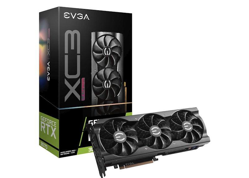 NVIDIA EVGA GeForce RTX 3070 XC3 ULTRA GAMING 8G LHR Graphics Card