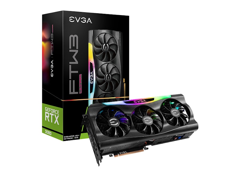 NVIDIA EVGA GeForce RTX 3080 FTW3 ULTRA GAMING 10G LHR 