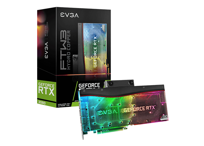 NVIDIA EVGA GeForce RTX 3080 FTW3 ULTRA HYDRO COPPER GAMING 10G ...