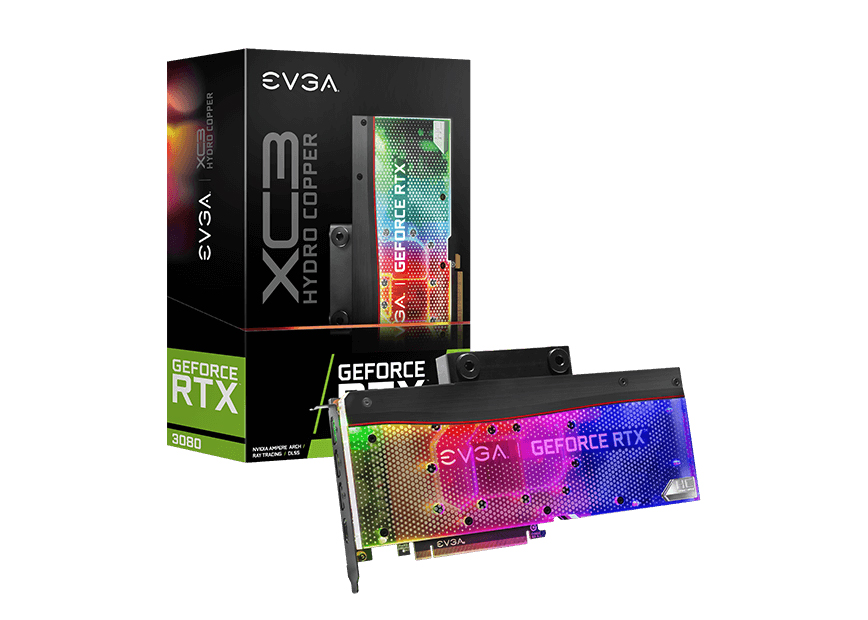 NVIDIA EVGA GeForce RTX 3080 XC3 ULTRA HYDRO COPPER GAMING 10G