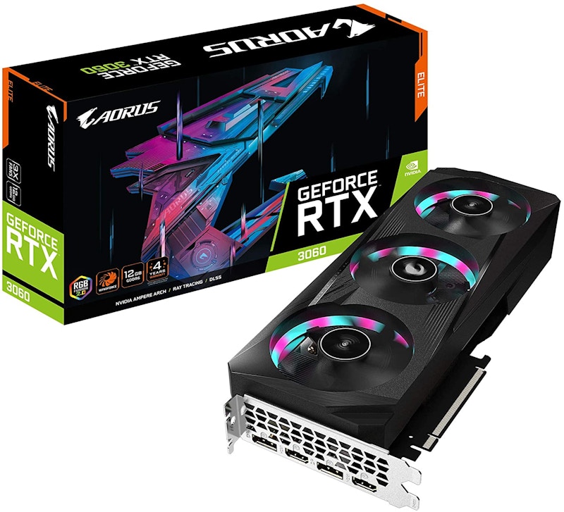 新品 Gigabyte RTX3060 ELITE AORUS Rev2.0 - PCパーツ