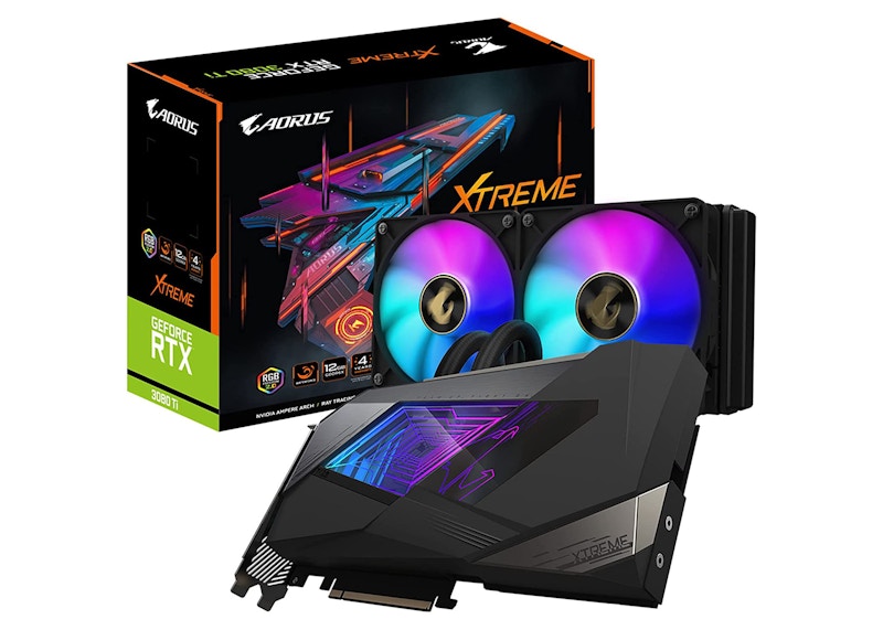 NVIDIA GIGABYTE AORUS GeForce RTX 3080 XTREME WATERFORCE 12G