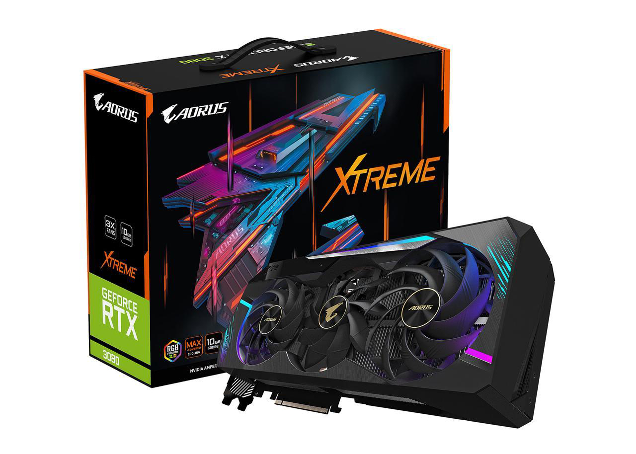 NVIDIA GIGABYTE AORUS GeForce RTX 3080 XTREME 10G (GV-N3080AORUS X ...