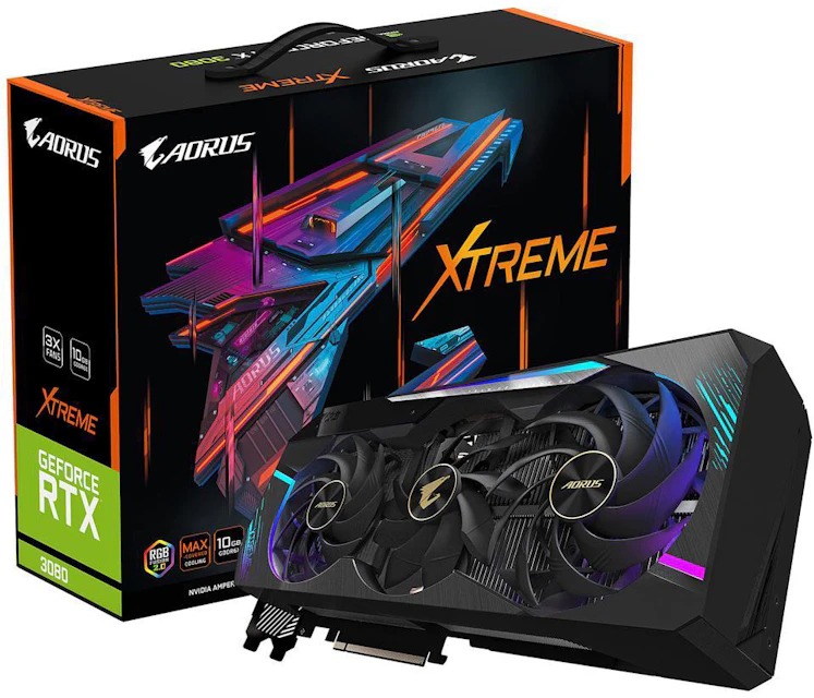 NVIDIA GIGABYTE AORUS GeForce RTX 3080 XTREME (GV-N3080AORUS X-10GD) - US