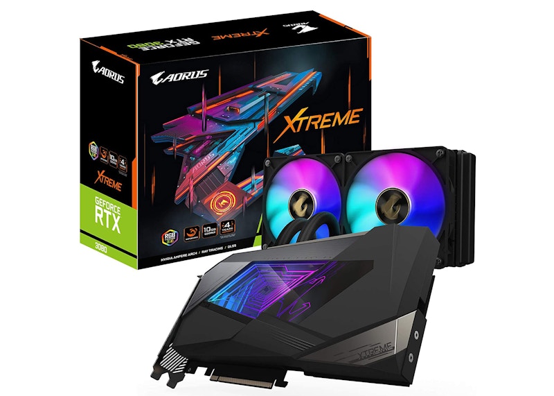 NVIDIA GIGABYTE AORUS GeForce RTX 3080 XTREME WATERFORCE 10G Rev ...