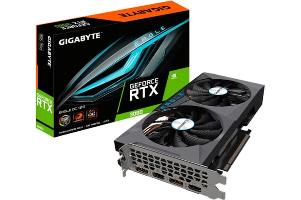 NVIDIA GIGABYTE Eagle GeForce RTX 3060 12G OC LHR (GV-N3060EAGLE OC-12GD REV2.0)