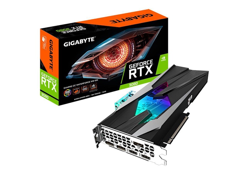 NVIDIA GIGABYTE GeForce RTX 3080 GAMING WaterForce 10G OC LHR