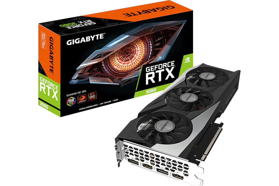 NVIDIA GIGABYTE GeForce RTX 3060 12G GAMING OC rev. 1.0 Graphics Card (GV-N3060GAMING OC-12GD)