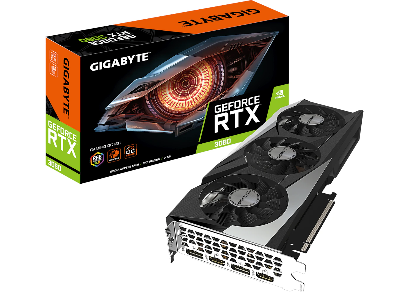NVIDIA GIGABYTE GeForce RTX 3060 12G GAMING OC rev. 1.0 Graphics