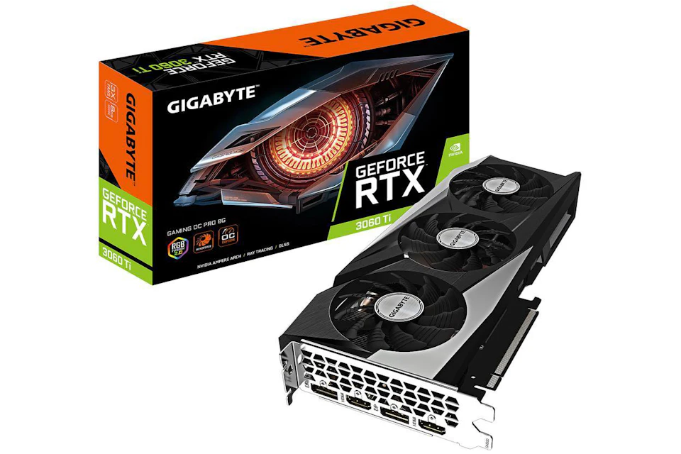 NVIDIA GIGABYTE GeForce RTX 3060 Ti GAMING OC PRO 8GB Graphics Card (GV-N306TGAMINGOC PRO-8GD)