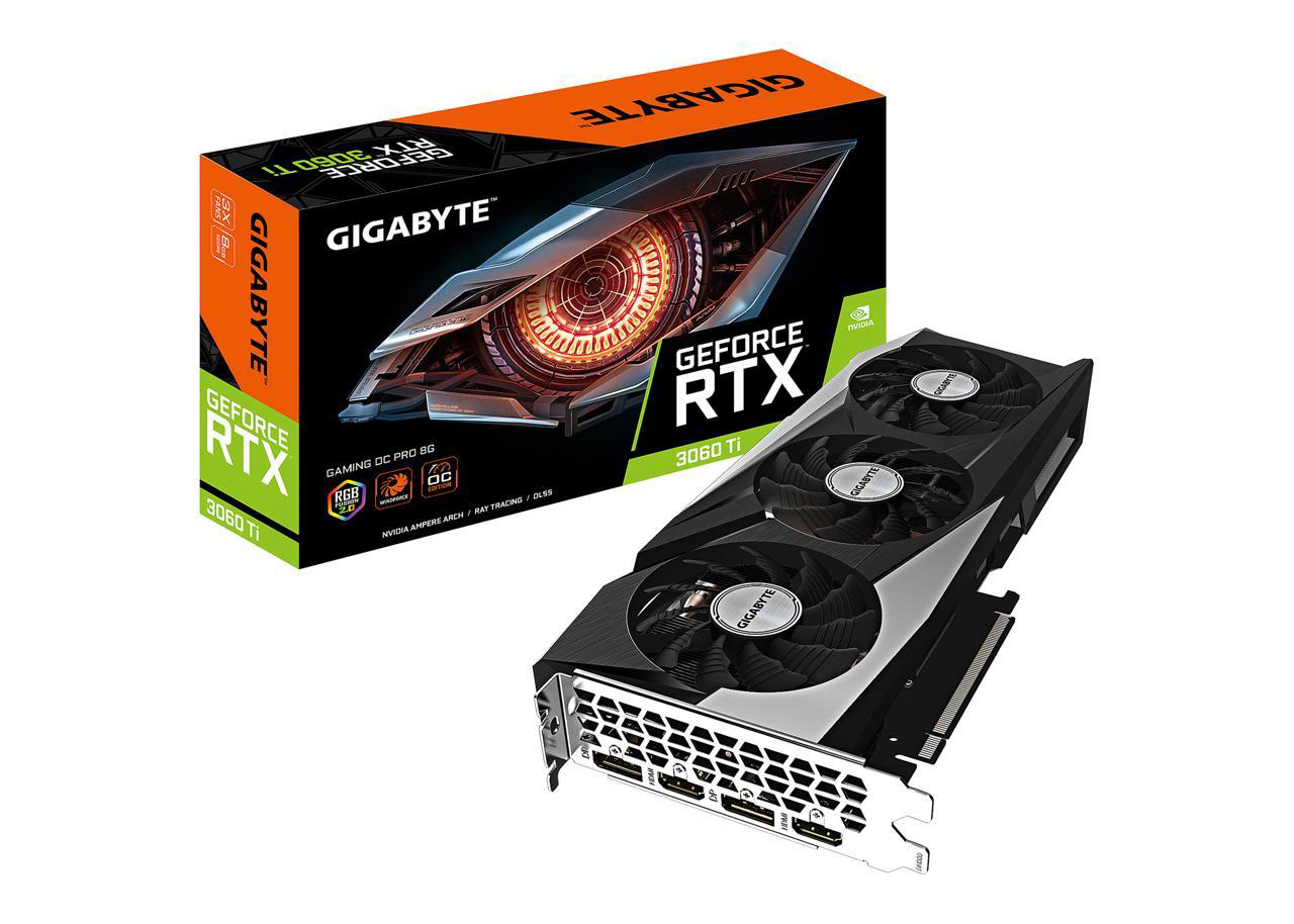 NVIDIA GIGABYTE GeForce RTX 3060 Ti GAMING OC PRO 8GB Rev 3 LHR ...