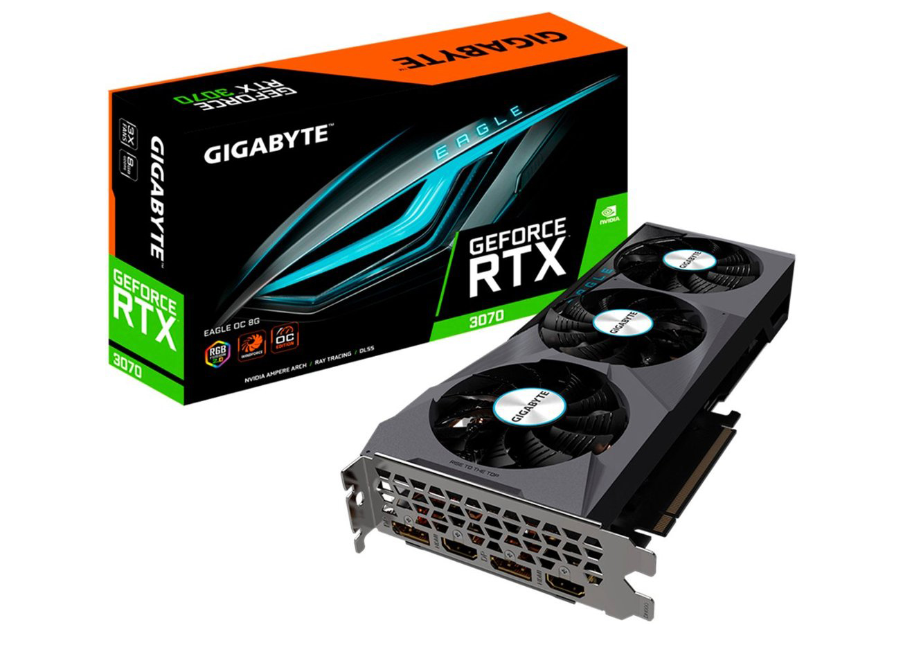 NVIDIA GIGABYTE GeForce RTX 3070 EAGLE 8GB OC (rev. 2.0) Graphics ...