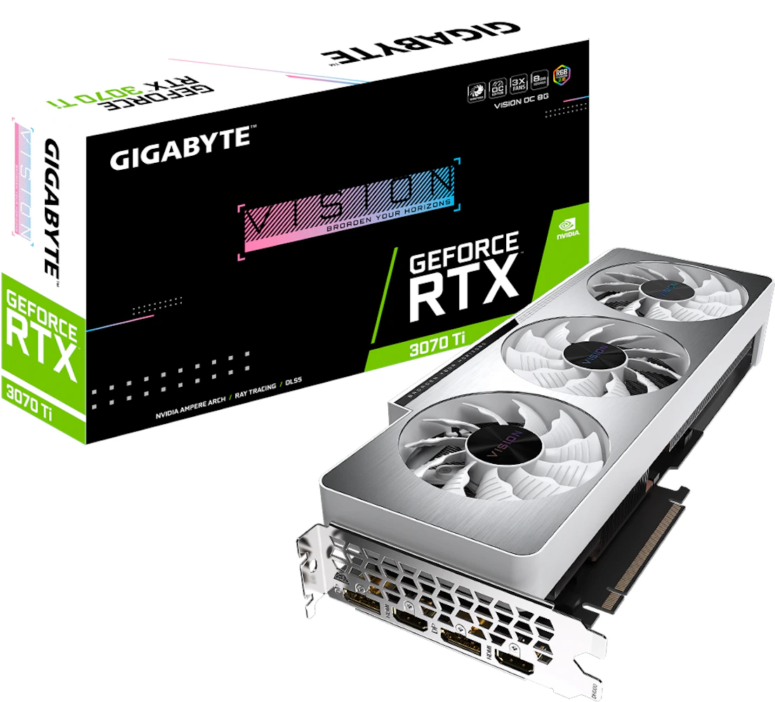 NVIDIA GIGABYTE GeForce RTX 3070 Ti VISION 8G OC (GV-N307TVISION