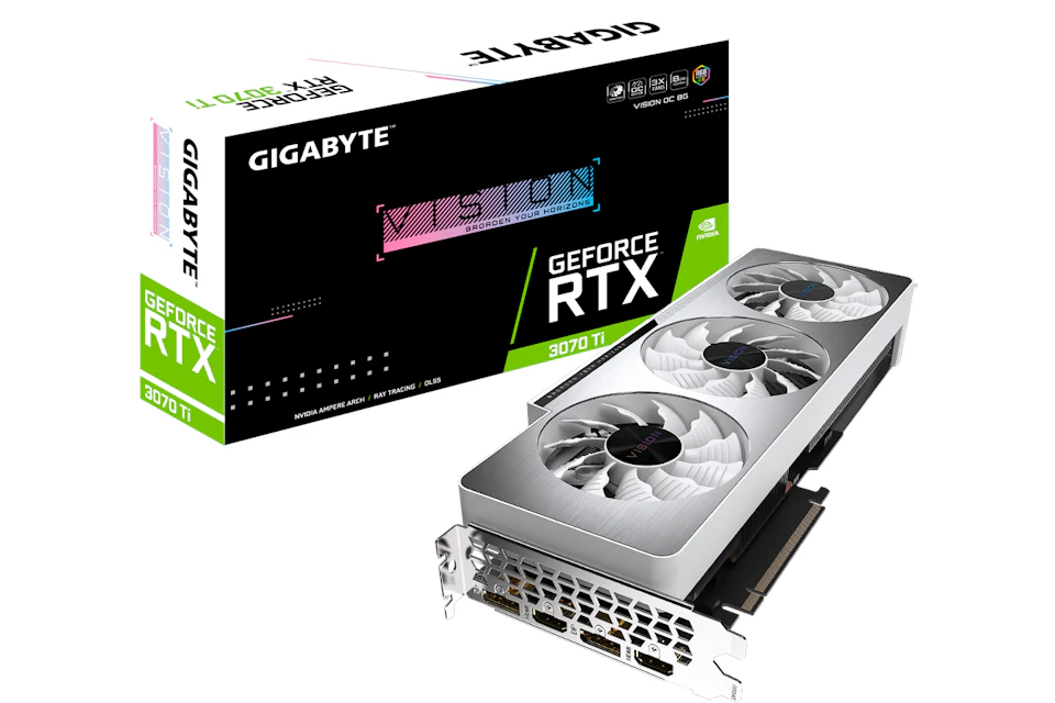 NVIDIA GIGABYTE GeForce RTX 3070 Ti VISION 8G OC (GV-N307TVISION OC-8GD)