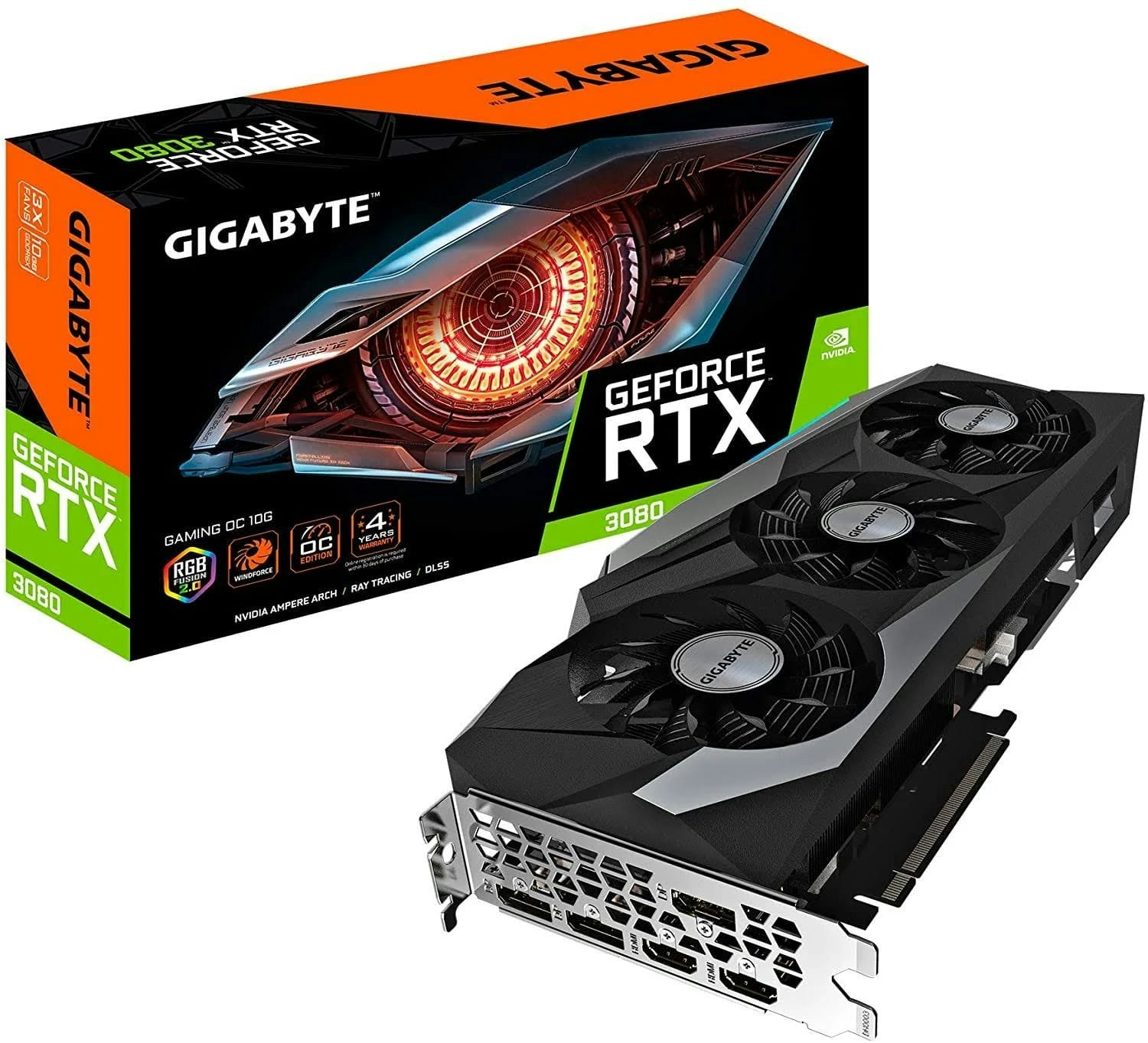 NVIDIA GIGABYTE GeForce RTX 3080 GAMING 10G OC Graphics Card  (GV-N3080GAMING OC-10GD) - US