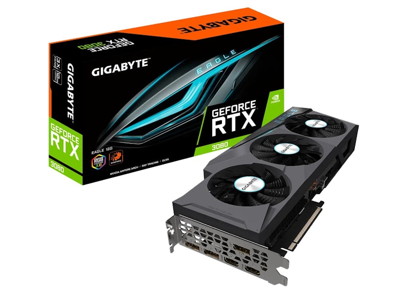 NVIDIA GIGABYTE GeForce RTX 3080 EAGLE 12G Graphics Card (GV  
