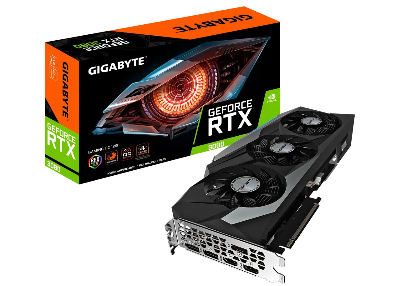 NVIDIA GIGABYTE GeForce RTX 3080 GAMING 12G OC Graphics Card (GV ...