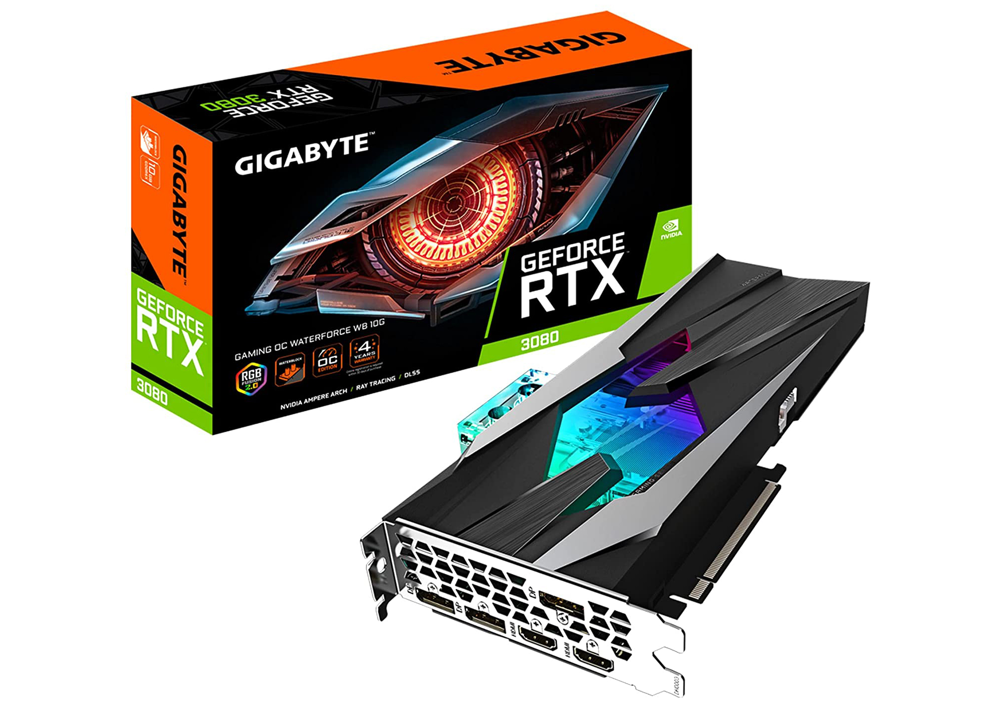 NVIDIA GIGABYTE GeForce RTX 3080 GAMING WaterForce 10G OC LHR ...