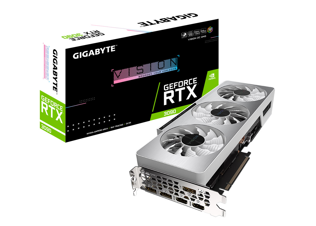 NVIDIA GIGABYTE GeForce RTX 3090 VISION OC 24G Graphics Card (GV 
