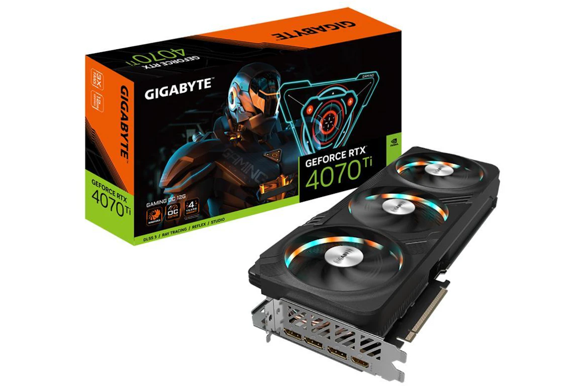 NVIDIA GIGABYTE GeForce RTX 4070 Ti GAMING 12G OC Graphics Card GV-N407TGAMING OC-12GD