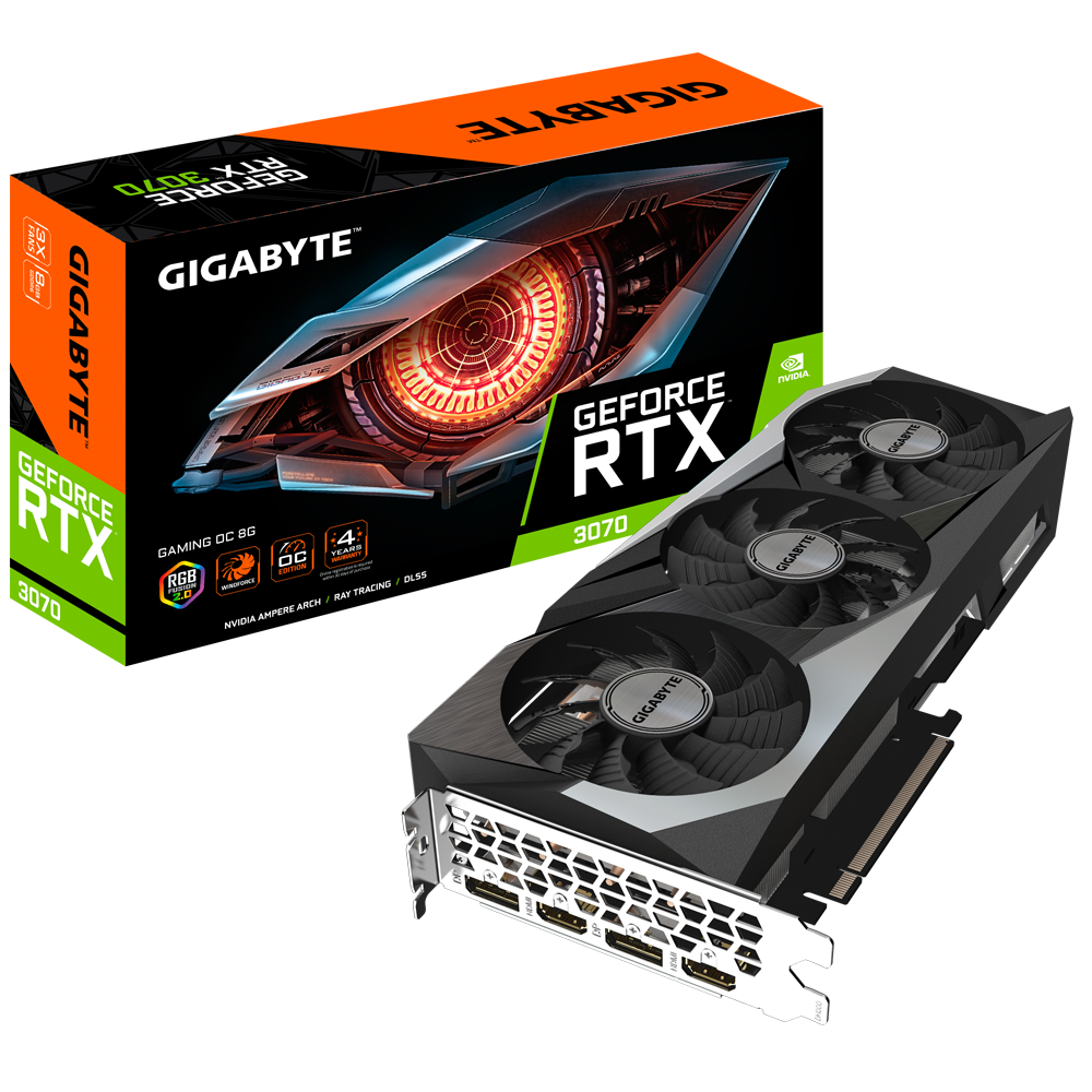 NVIDIA GIGABYTE GeForce RTX 3070 Graphics Card (GV-N3070GAMING OC-8GD) - JP