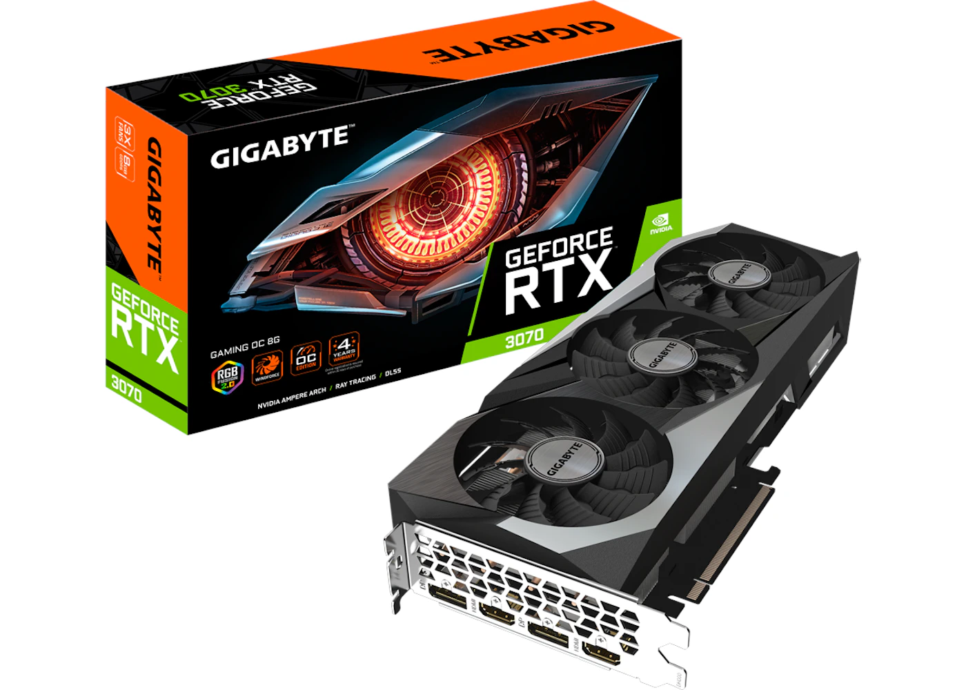 NVIDIA GIGABYTE GeForce RTX 3070 Graphics Card (GV-N3070GAMING OC NVIDIA GIGABYTE GeForce RTX 3070 Graphics Card (GV-N3070GAMING OC