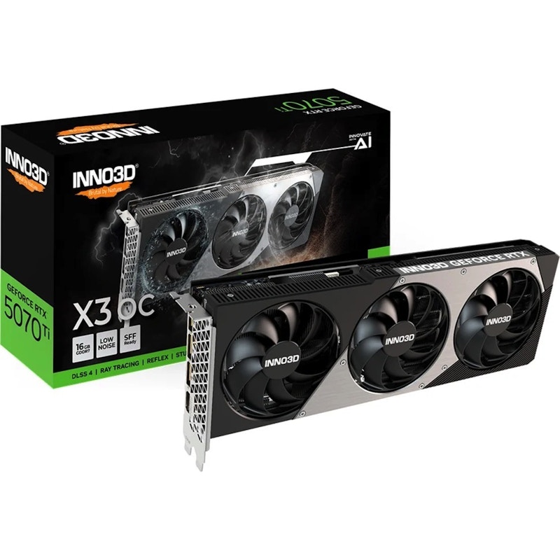 NVIDIA INNO3D GeForce RTX 5070 Ti X3 OC N507T3-16D7X-176068N NVIDIA INNO3D GeForce RTX 5070 Ti X3 OC N507T3-16D7X-176068N