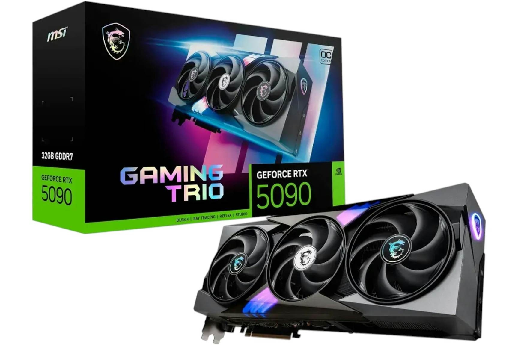NVIDIA MSI GeForce GeForce RTX 5090 32G GAMING TRIO OC 32GB GDDR7 ...