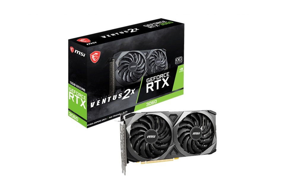 NVIDIA MSI GeForce RTX 3060 Gaming VENTUS 2X 12G Over Clock