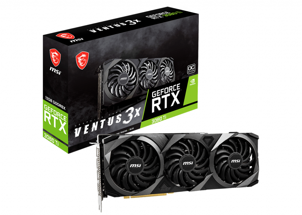 NVIDIA MSI GeForce RTX 3080 Ventus 3X 10G OC Graphics Card (GeForce-RTX-3080 -VENTUS-3X-10G-OC) - GB