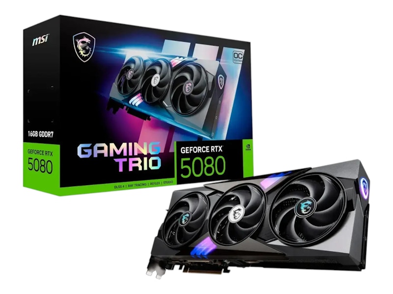 全国送料無料・イイ店 NVIDIA MSI GeForce RTX 5080 GAMING TRIO OC 16GB GDDR7 グラフィックボード・グラボ・ビデオカード