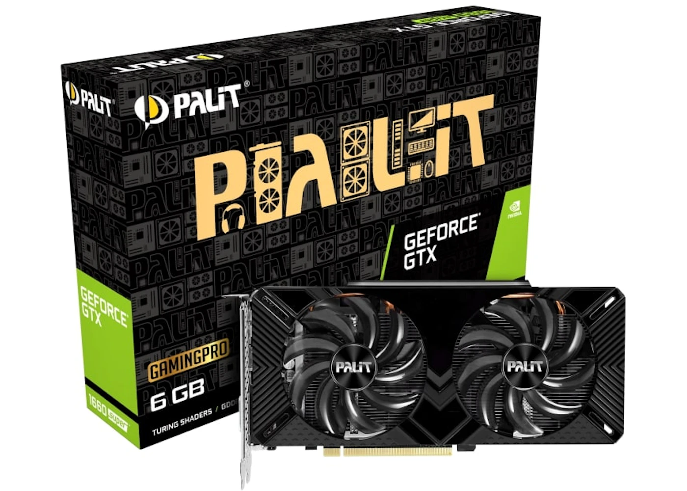 NVIDIA Palit GeForce GTX 1660 SUPER GP 6GB Graphics Card (NE6166S018J9 ...