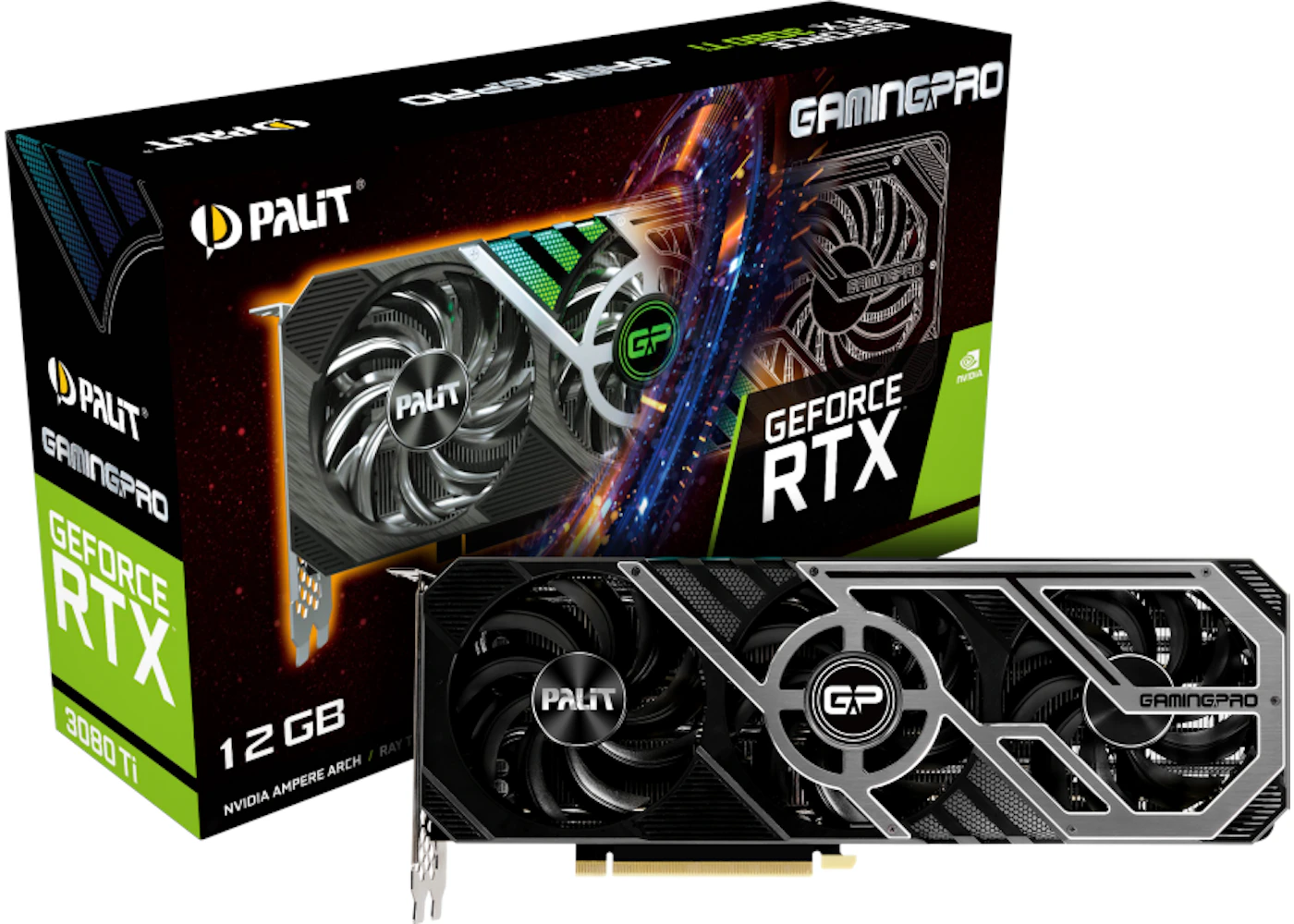 NVIDIA Palit GeForce RTX 3080 Ti GamingPro 12G Graphics Card (NED308T019KB-132AA)