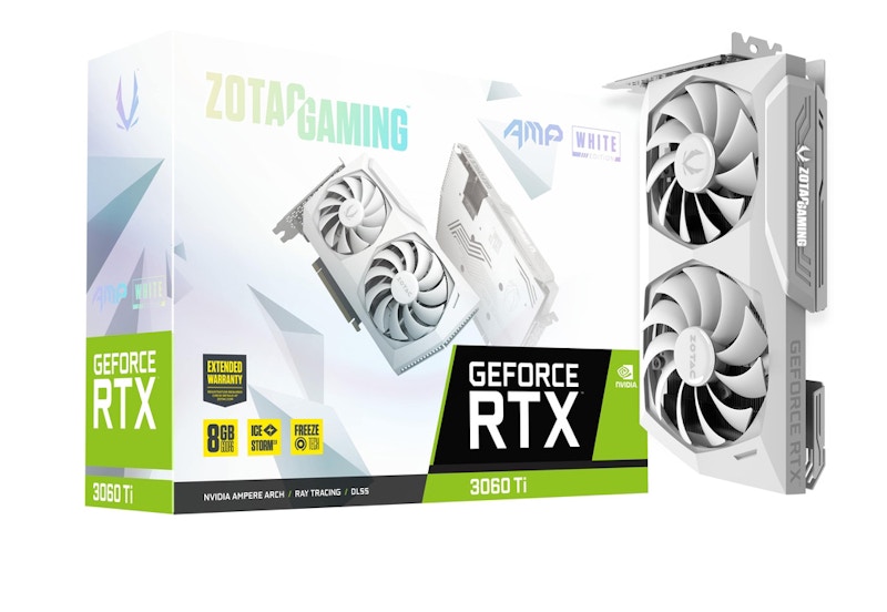 NVIDIA ZOTAC GAMING GeForce RTX 3060 Ti AMP 8G LHR Graphics Card